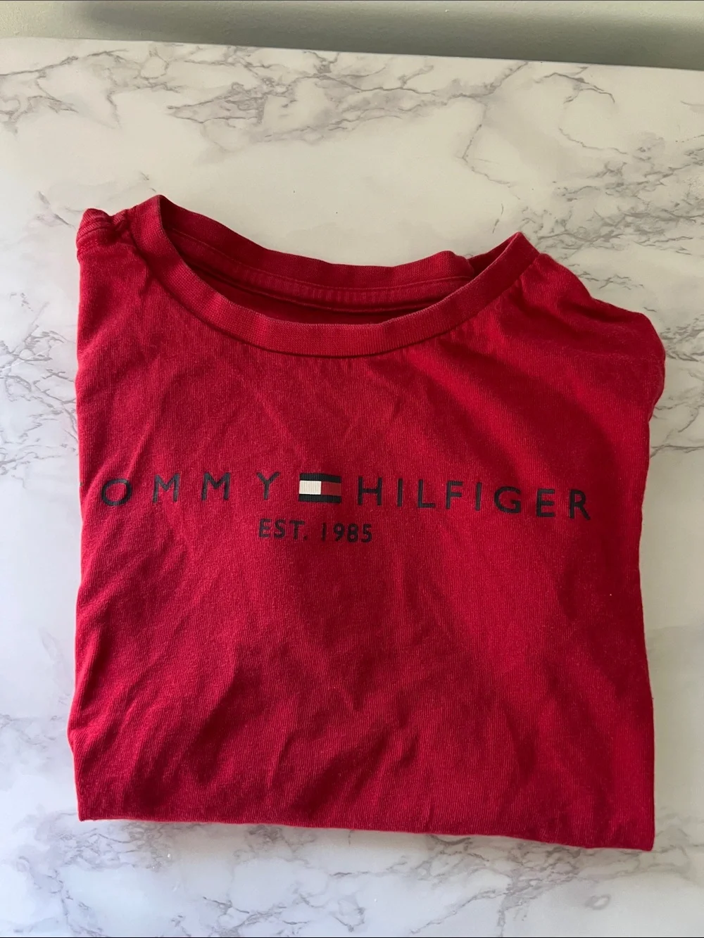 Tommy Hilfiger Red Logo Graphic Tee